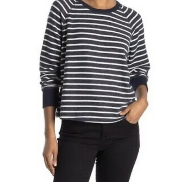 Madewell Mile(s) Top X-Small Blue Striped - Picture 2 of 7